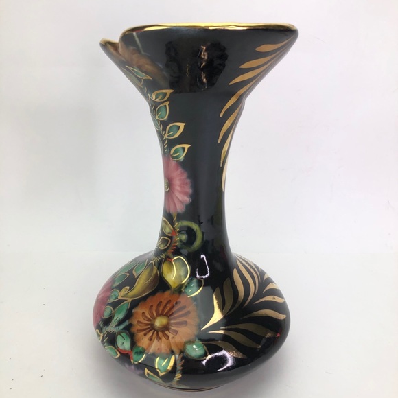 Vintage Belgium Vase-Pitcher Hand Painted - Picture 2 of 7